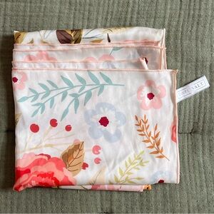 Floral Print Satin Scarf